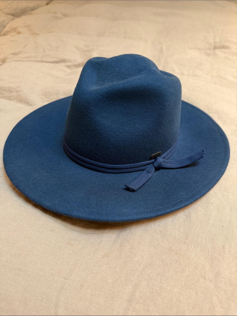 Brixton Navy Felt Fedora Hat